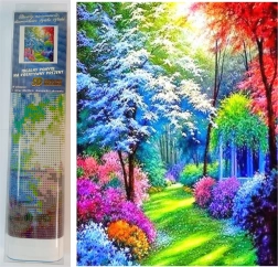 Mosaico di diamanti - Foresta colorata