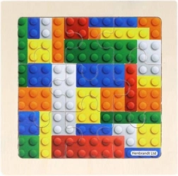 puzzle in legno da costruzione 9 pezzi