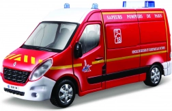 bburago 1:50 emergency – renault master vigili del fuoco/polizia