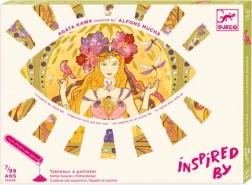 Sabbiatura scintillante - Illustrazioni ispirate da Alfons Mucha