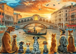 Trefl puzzle cani a Venezia 1000 pezzi