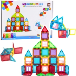 Set di costruzioni magnetiche 3D – kit educativo da 45 pezzi