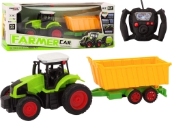 Trattore RC con rimorchio 1:16, verde