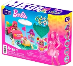 Set da costruzione Barbie Color Reveal cabriolet rosa con picnic