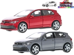Modello in metallo dell'auto Volkswagen Golf 8 GTI con meccanismo a retrocarica