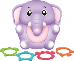 Elefante da bagno con anelli