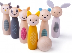 Birilli in legno animali del bosco BIGJIGS TOYS