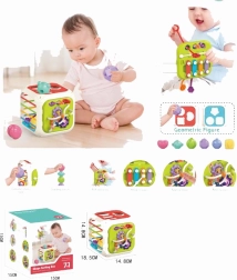 cubo educativo 7 in 1 con sorter, blocchi e xilofono