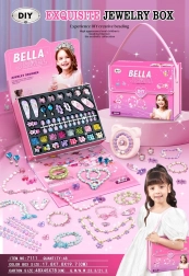 set creativo per creare gioielli per bambini con accessori in borsetta