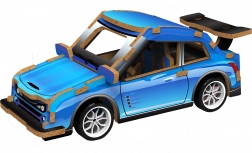 Puzzle 3D Auto da Corsa in Legno