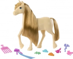 barbie misteri: cavallo tornado con criniera lunga per lo styling