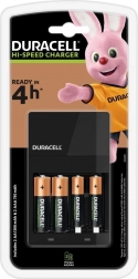 Caricabatterie Duracell Hi-Speed con 2xAA e 2xAAA batterie