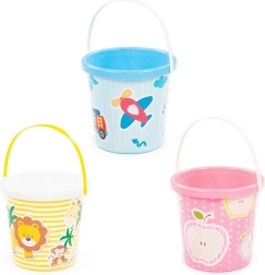 Secchiello di plastica illustrato per bambini