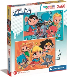Puzzle DC Super Friends 2x60 pezzi di Clementoni