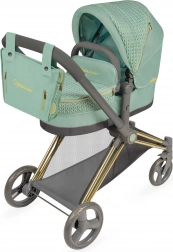Passeggino pieghevole per bambole 3 in 1 con borsa CAPRICCIO, 73 cm