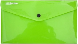 Busta con bottone verde