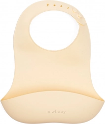 Bavaglino in silicone New Baby beige 28 cm