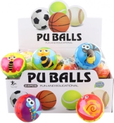 Pallina in spugna con motivo di insetti 7 cm