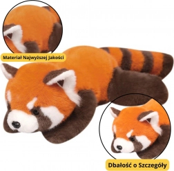 Panda di peluche rossa con zampe bilanciate 30 cm