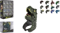 Anellino regolabile per bambini con dinosauro, plastica, 2 × 4 cm (mix motivi)