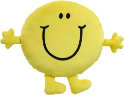 Cuscino peluche MR. HAPPY – grande cuscino giallo sorridente
