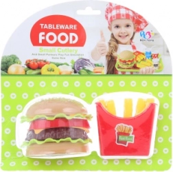 Hamburger e patatine di plastica per bambini