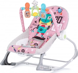 Sdraietta vibrante 2 in 1 Baby Spa per neonati – Rosa