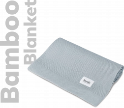 Coperta in bambù per neonati LIONELO – Grigio