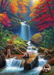 Puzzle Cascate Misteriose in autunno 1000 pezzi