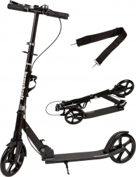 Monopattino pieghevole urbano per bambini e teenager, ruote da 200 mm, manubrio regolabile 95–105 cm, portaborraccia