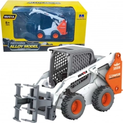 Pala gommata in metallo con pinza 1:50 bianca