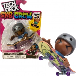 Tech Deck SK8 Crew S1 set tavola da fingerboard con personaggio