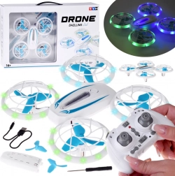 Mini drone LED con protezione eliche e acrobazie a radiocomando