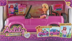 Bambola con auto 30 cm