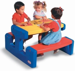 Grande tavolo da picnic per bambini Little Tikes - Colori primari