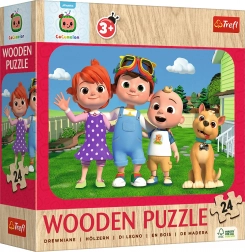 Puzzle in legno Wesoły CoComelon da 24 pezzi