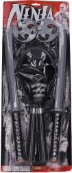 Set ninja maschera e cinque armi per bambini