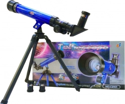 Telescopio educativo per bambini con treppiede blu