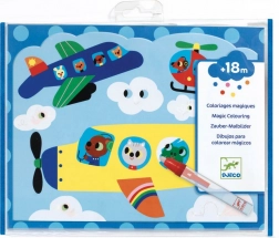 DJECO disegni da colorare ad acqua trasporti aerei