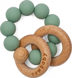 Massaggiagengive con palline in silicone verde New Baby