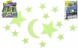 Stelle e luna fosforescenti da parete – decorazione per la cameretta