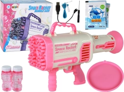 Bolle di sapone Macchina per bolle Pistola elettrica rosa