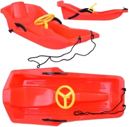 Slitte per bambini in plastica con schienale e volante