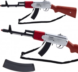Fucile giocattolo realistico con tracolla e suoni