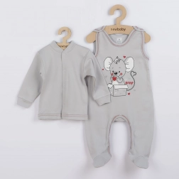 Set neonato New Baby Mouse grigio