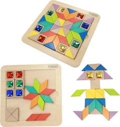 Masterkidz Mozaika Tangram Montessori Apprendimento di Forme e Colori