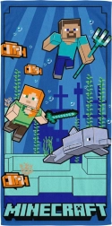 Asciugamano per bambini ad asciugatura rapida Minecraft – avventura sottomarina