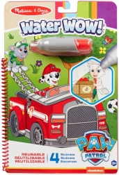 Pittura magica ad acqua PAW PATROL – album da colorare con penna ad acqua, 19 × 28 cm, 4 fogli