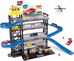 Grande garage multipiano con eliporto