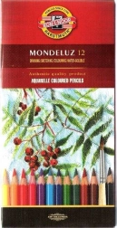 Matite acquerellabili KOH-I-NOOR MONDELUZ, set da 12 pezzi